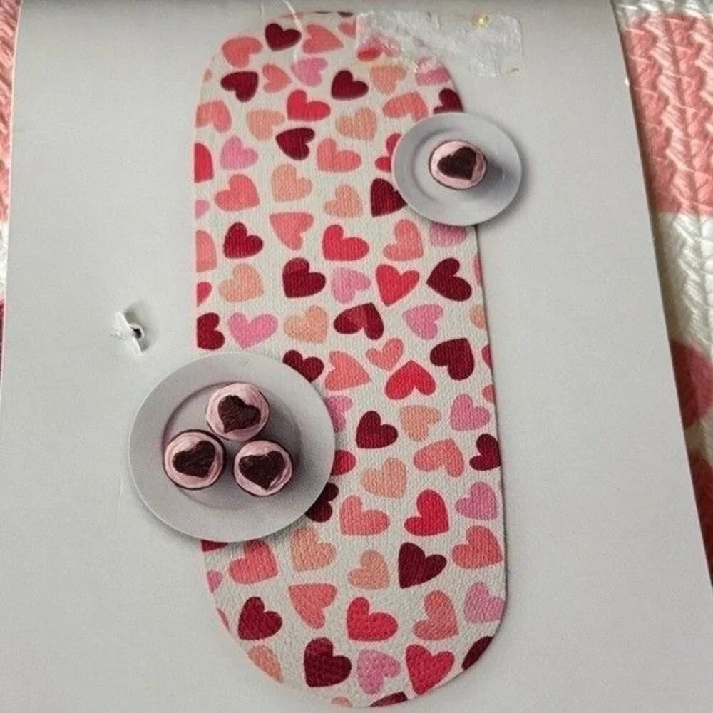 Celebrate Together Valentines Day Heart Table Runner Woven 13